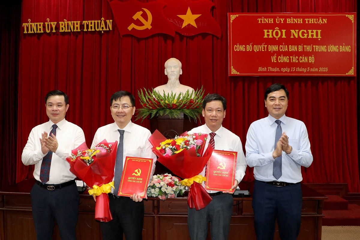 Tỉnh ủy Bình Thuận công bố quyết định về công tác cán bộ